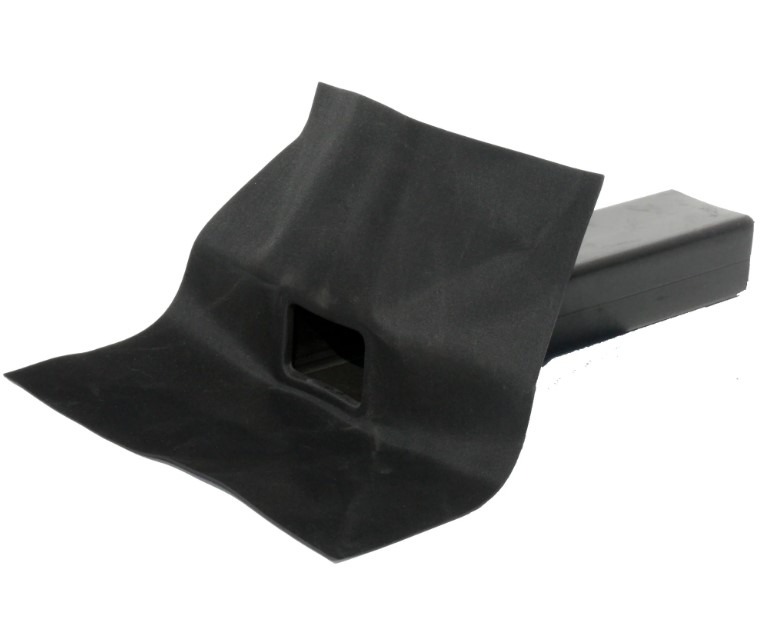 EPDM Stadsuitloop / zijuitloop 90° zelfklevend 60 x 80 mm x 300 mm