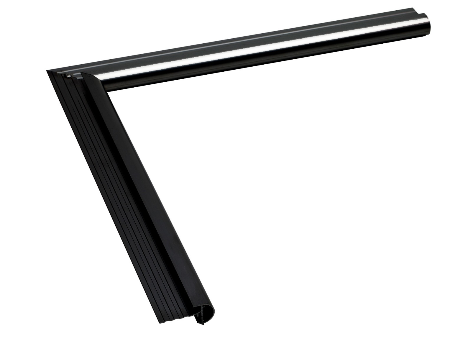 Aluminium Binnenhoek Kraal 26 x 500 x 500 mm Zwart, RAL9005