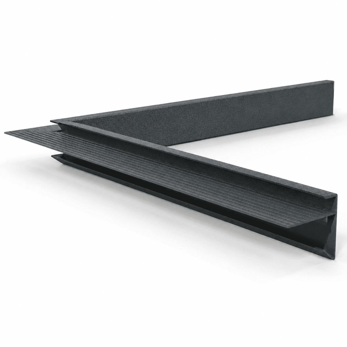 Aluminium Binnenhoek Antracietgrijs, RAL7016 45 x 45 x 500 mm STRUCTUURLAK
