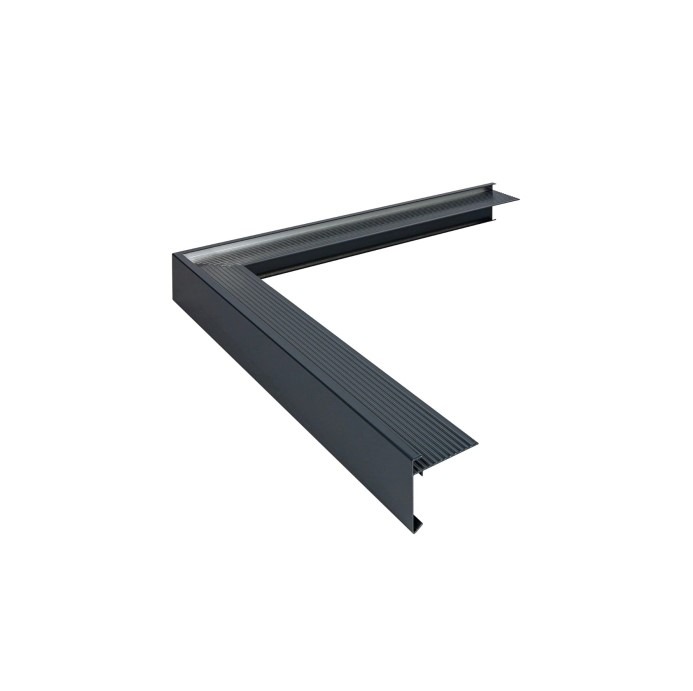 Aluminium Buitenhoek Antraciet RAL7016 - 45 x 45 x 500 mm