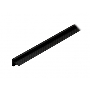 Aluminium Daktrim Zwart, RAL9005 35 x 28 x 2500 mm