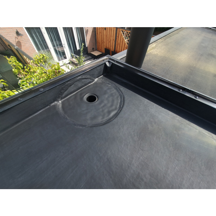 Dakdoorvoer rond HWA PE Ø 50 mm met EPDM slabbe 30 cm