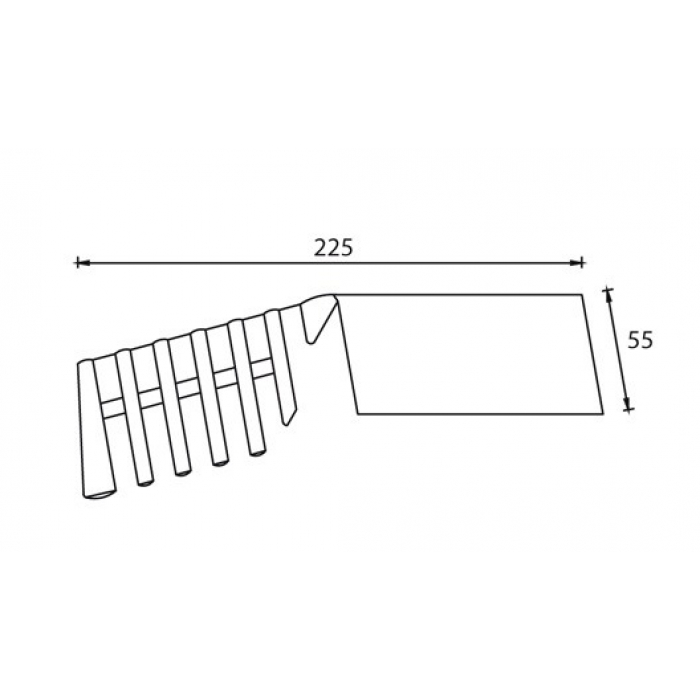 Bladvanger PE 60 x 80 mm