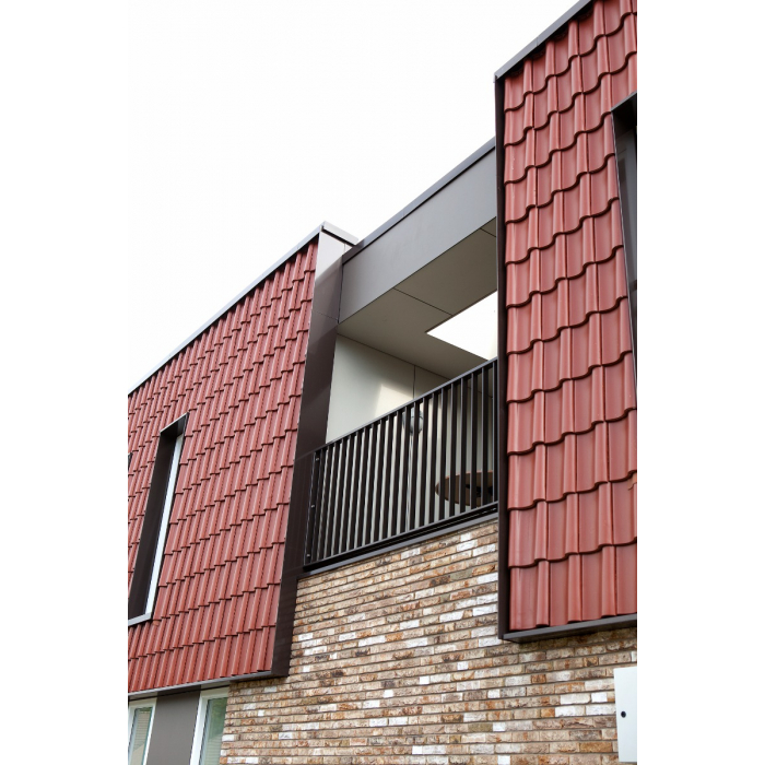 Aluminium daktrim RAL9005 45 x 45 x 2500 mm