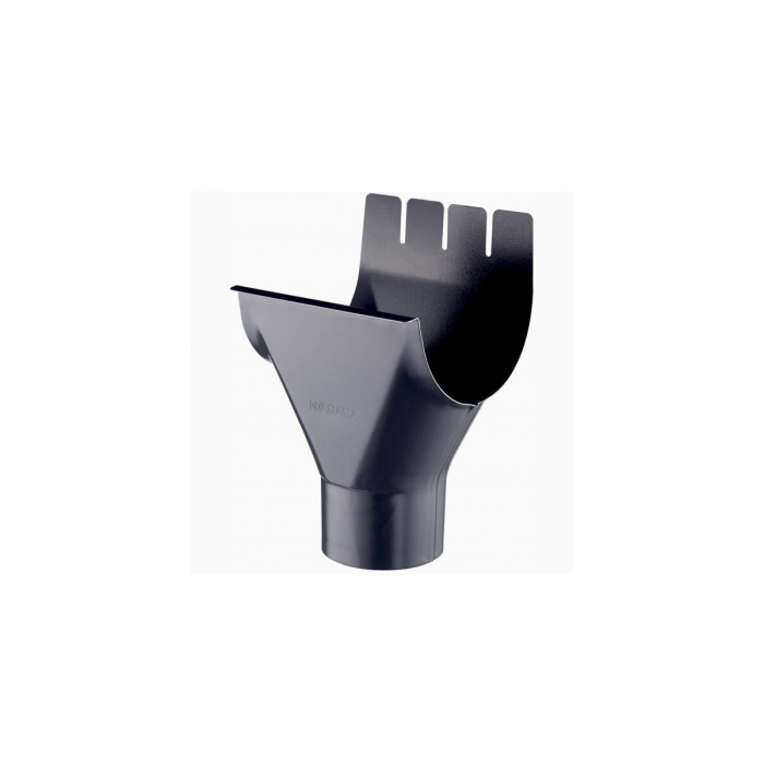Verzinkte dakgootset compleet - enkelzijdig - 110 mm - antraciet - 340-1360 cm
