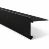 Aluminium Daktrim Zwart, RAL9005 45 x 45 x 2500mm STRUCTUURLAK