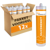 12 stuks Siliconen kit RAL 7016 310ml - pakketvoordeel