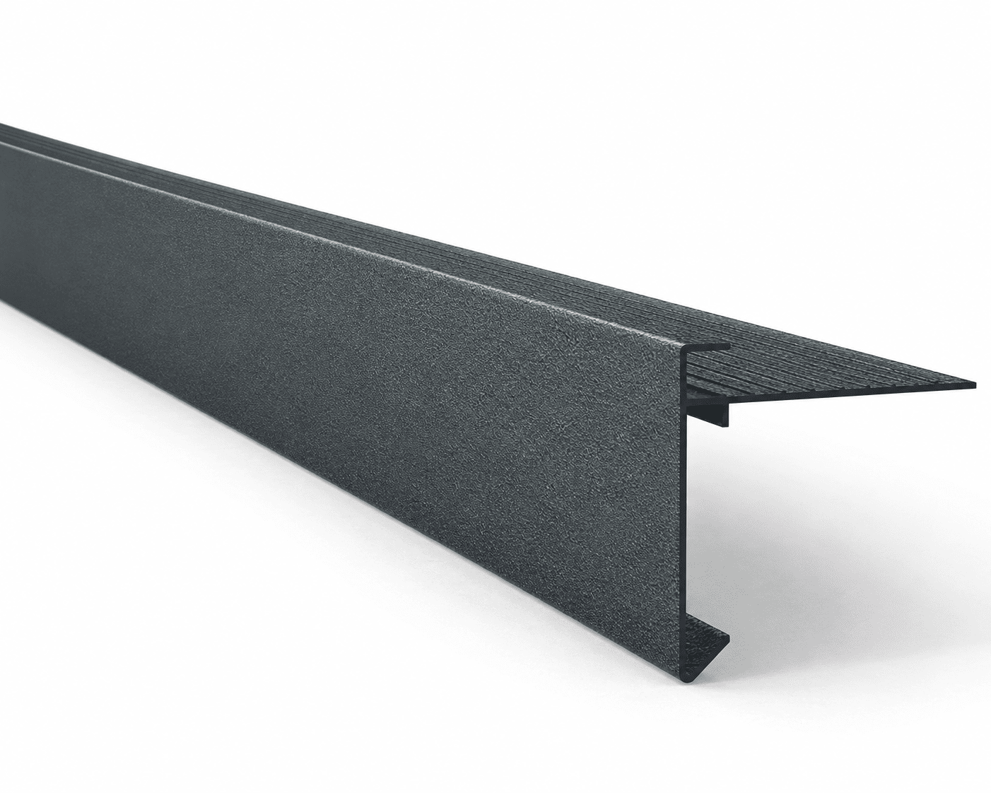 Aluminium Daktrim Antracietgrijs, RAL7016 45 x 45 x 2500mm STRUCTUURLAK