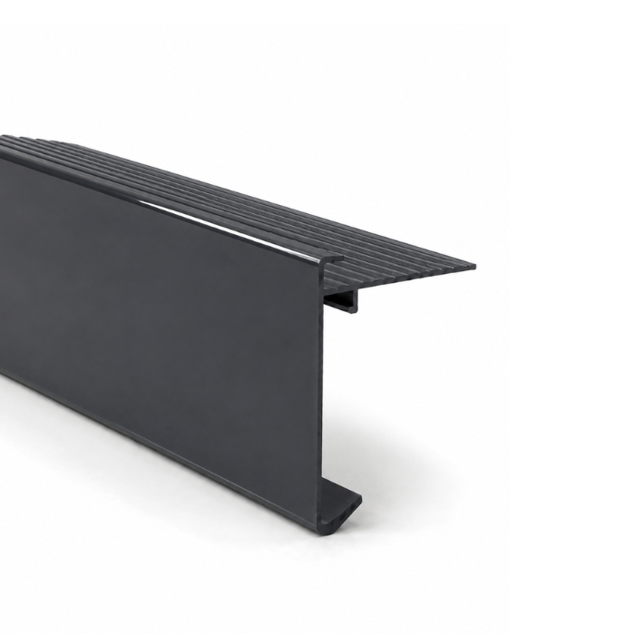 Aluminium Daktrim Antraciet RAL7016 - 45 x 45 x 2500 mm
