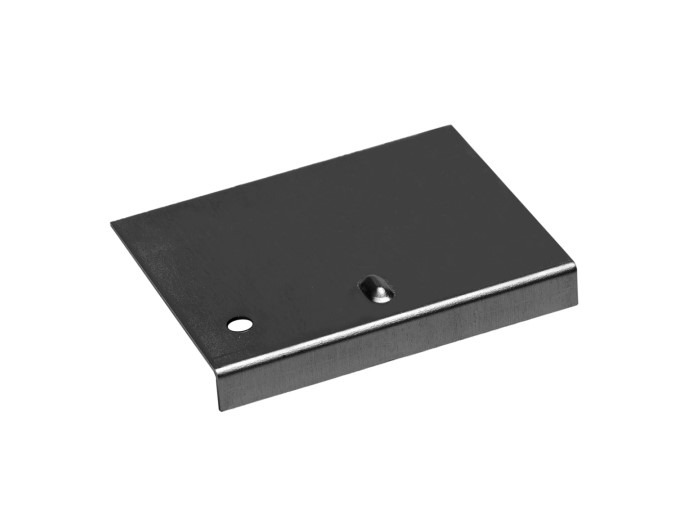 Verbindingsplaatje t.b.v. daktrim Antraciet RAL7016 45mm
