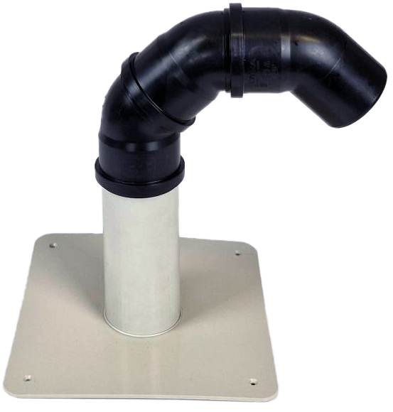 Kabeldoorvoer PP plakplaat - 50 mm - incl. 3 bochten