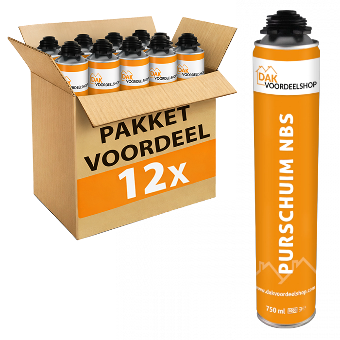 12 stuks Purschuim NBS GUN 750 ml - pakketvoordeel