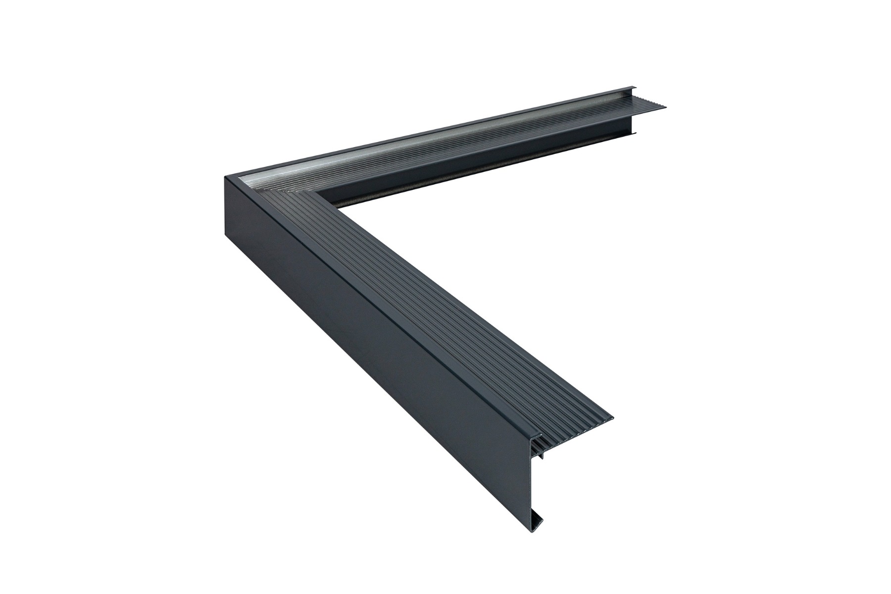 Aluminium Buitenhoek Antraciet RAL7016 - 60 x 64 x 500 mm