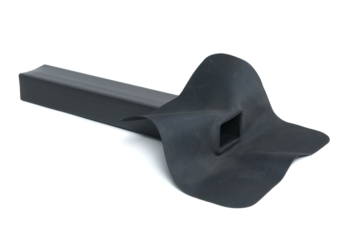 EPDM stadsuitloop 90? 60 x 80 x 300mm compleet, incl. EPDM flap